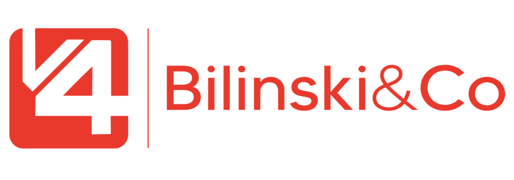 V4 Bilinski&Co · logo oficial vermelho